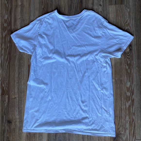 Goldtoe V-Neck White Blank T-Shirt - Picture 4 of 5